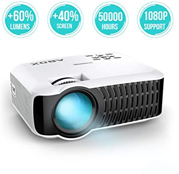 ABOX T22 2600 Lumens Mini Portable Projector,1080p HD Supported ...